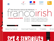 Tablet Screenshot of francoirishliteraryfestival.com
